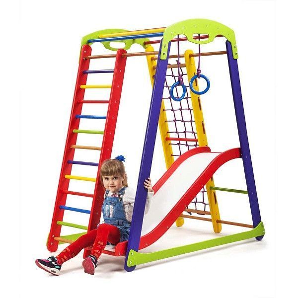 Детский спортивный уголок для дома Кроха 1 Plus 1 SportBaby (6 элементов) фото 7