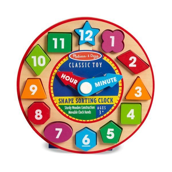 Развивающий детский деревянный часы - сортер Melissa & Doug (MD18593) фото 3