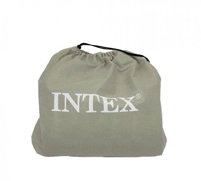 Велюровий надувний матрац для сну Intex одинарний 99x191x25 см 64141 фото 4