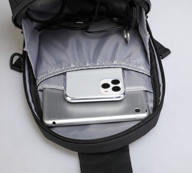 Рюкзак с одной лямкой (сумка - слинг) Mark Ryden Diamond (Марк Райден) черный MR7507 фото 9
