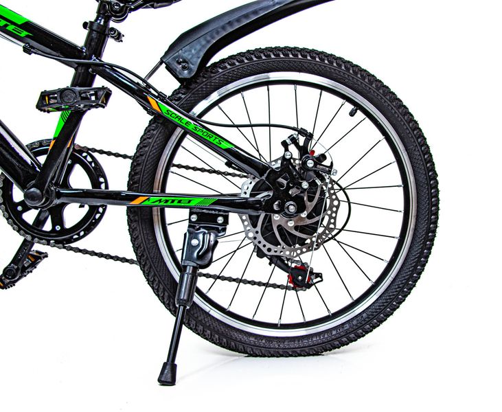 Велосипед подростковый двухколёсный 20" Scale Sports T20 зелёный фото 4