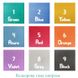 Набор мягких игровых цветных матов Tia Домино 60х30 см 1 блок 6 элементов фото 2