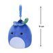М'яка іграшка на кліпсі для рюкзака SQUISHMALLOWS Чорниця Блуббі 9 см фото 2