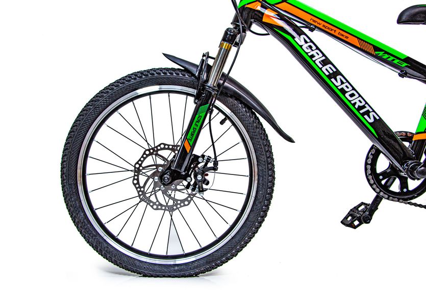 Велосипед підлітковий двоколісний 20" Scale Sports T20 зелений фото 3
