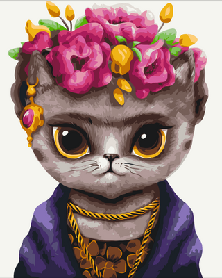 Картина по номерам BrushMe серии Патриот "Кошка Фрида ©Марианна Пащук" 40х50см BS53119 фото 1