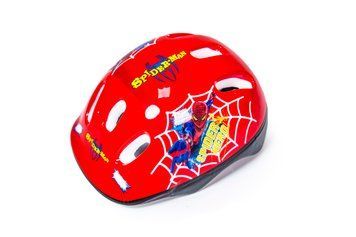 Захисний дитячий шолом для катання Spiderman червоний фото 1