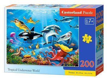 Пазлы Castorland "Тропический подводный мир" 200 элементов 40 х 29 см B-222094 фото 1