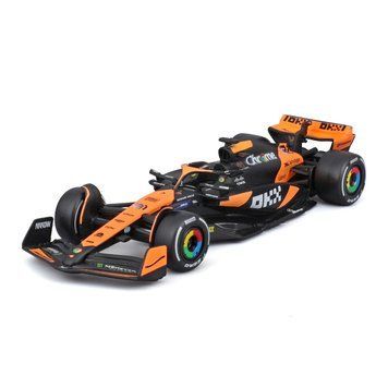 Колекційна модель Bburago Формула 1 McLaren F1 MCL38 2024, масштаб 1:43, чорний з помаранчевим 18-38214 фото 1