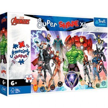 Пазли Trefl Junior Відважні Месники 160 XL елементів серії Super shape 60х40 см 50023 фото 1