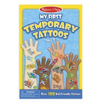 Набор детских безопасных временных татуировок Melissa & Doug голубые 100 штук MD2947 фото 1