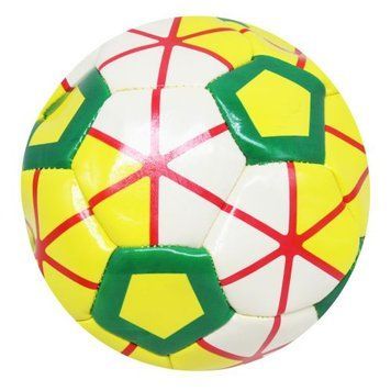 Футбольний м'яч №5 Web PVC жовтий / червоний BT-FB-0293 фото 1
