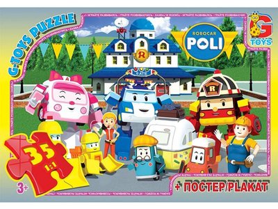Пазли G-Toys "Робокар Полі", 35 елементів RR067439 фото 1