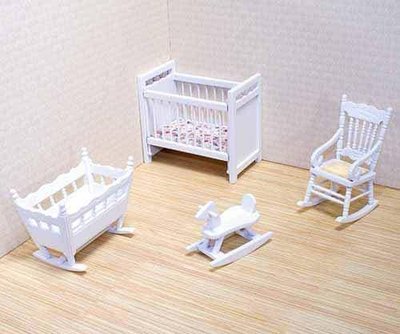 Набір лялькових дерев'яних меблів для дитячої кімнати Вікторіанського будиночка Melissa&Doug 4 предмета (MD2585) фото 1