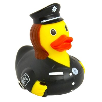 Стильная тематическая резиновая уточка FunnyDucks "Полицейская UA" L1885 фото 1