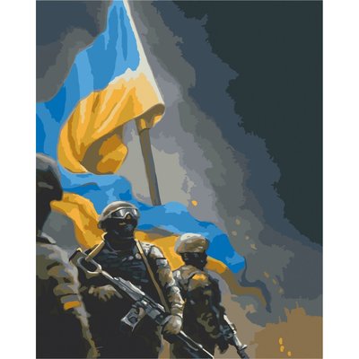 Картина за номерами Art Craft серії Патріот "Українські воїни" 40х50 см 10339-AC фото 1