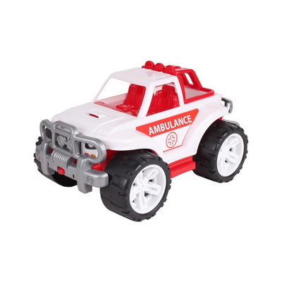 Іграшковий позашляховик ТехноК "Ambulance" 35 см білий 3534 фото 1