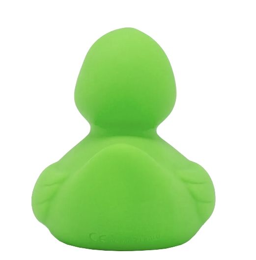 Стильна тематична гумова качечка FunnyDucks "Зелена" L1307 фото 3