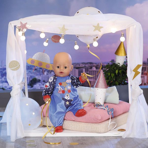 Кукольный наряд BABY BORN серии "День Рождения" - ПРАЗДНИЧНЫЙ КОМБИНЕЗОН (на 43 cm, синий) фото 5
