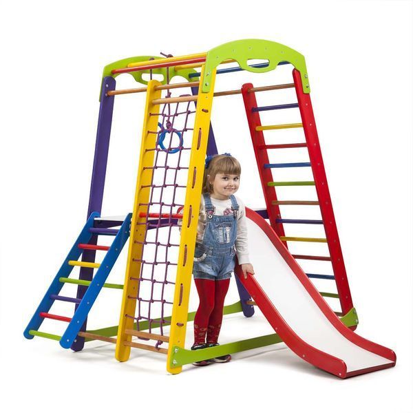 Домашний спортивный уголок Кроха 1 Plus 2 SportBaby (7 элементов) фото 2