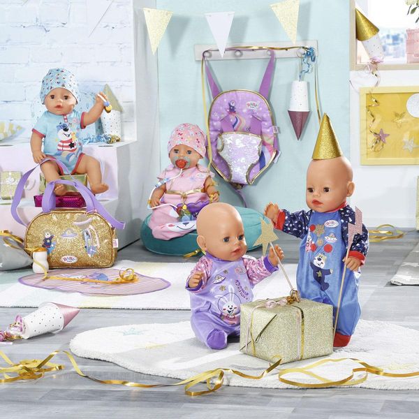 Кукольный наряд BABY BORN серии "День Рождения" - ПРАЗДНИЧНЫЙ КОМБИНЕЗОН (на 43 cm, синий) фото 8