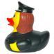 Стильная тематическая резиновая уточка FunnyDucks "Полицейская UA" L1885 фото 5