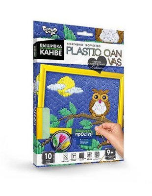 Вишивка на пластиковій канві з багетною рамкою Danko Toys Plastic Canvas: Повстання PC-01-10 фото 1