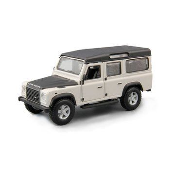 Колекційна модель автомобіля Bburago Land Rover Defender 110, масштаб 1:32, білий 18-43029 фото 1