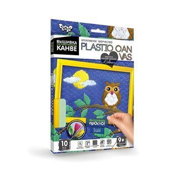 Вишивка на пластиковій канві з багетною рамкою Danko Toys Plastic Canvas: Повстання PC-01-10 фото 1