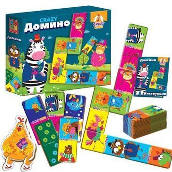 Настольная игра Vladi Toys "Crazy Домино" (рус) VT8055-04 фото 1