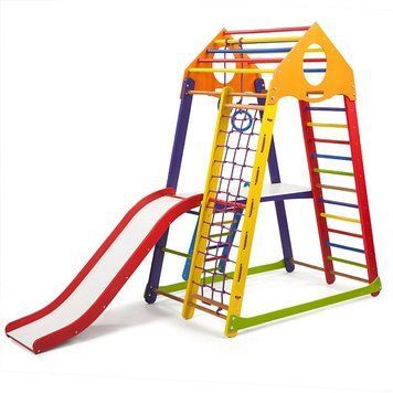 Детский спортивный комплекс для дома SportBaby BambinoWood Color Plus 2 фото 1