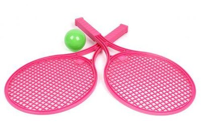 Дитячий набір для гри в теніс ТехноК рожевий 0380 фото 1