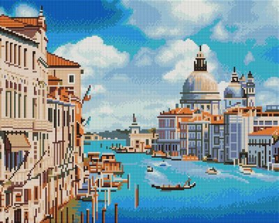 Алмазна мозаїка Brushme "Канали Венеції" 40х50см DBS1012 фото 1