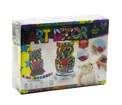 Гіпсові форми Danko Toys Art Decor: Сова (укр) ARTD-01-02U фото 1