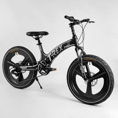 Велосипед підлітковий двоколісний 20" CORSO T-REX чорно-білий TR-66205 фото 1