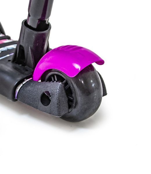 Детский самокат - трансформер 6 в 1 с подсветкой и бортиком Scooter Божья коровка Маки фото 4