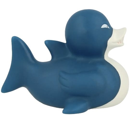 Стильна тематична гумова качечка FunnyDucks "Акула" L1961 фото 2