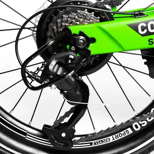 Велосипед підлітковий двоколісний 20" CORSO T-REX салатовий 21455 фото 7