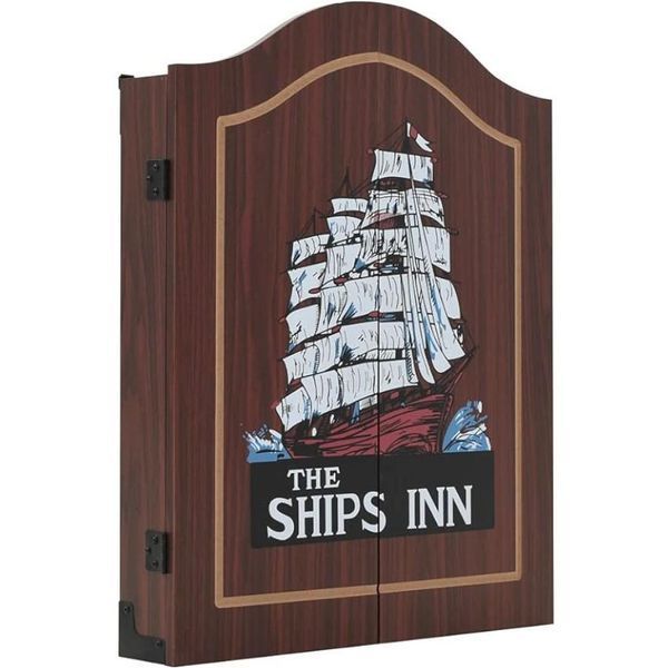 Набор для игры в дартс с кабинетом 45см сизаль Winmax The Ships Inn 6 дротиков фото 4