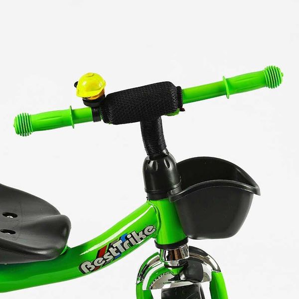 Детский трехколесный велосипед Best Trike стальная рама EVA колеса 10" и 8" зеленый SL-12960 фото 4