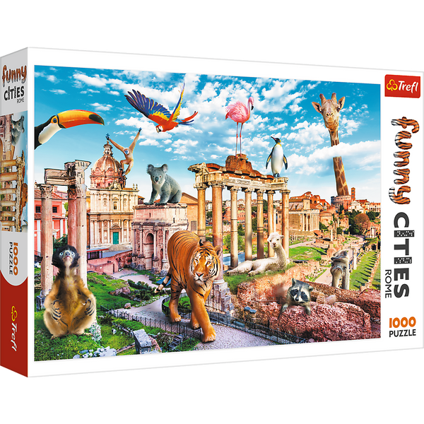 Пазли Trefl "Дикий Рим" 1000 елементів серії Веселі міста 68х48 см 10600 фото 1