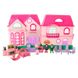 Музыкальный интерактивный кукольный домик с игровыми фигурками Моя Люба Хатинка розовый фото 4