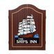 Набор для игры в дартс с кабинетом 45см сизаль Winmax The Ships Inn 6 дротиков фото 3