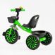 Детский трехколесный велосипед Best Trike стальная рама EVA колеса 10" и 8" зеленый SL-12960 фото 3