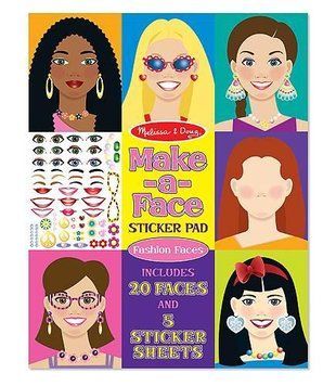 Тематический набор наклеек 250 шт с 5 фонами для творчества Melissa & Doug "Make-up" MD14195 фото 1
