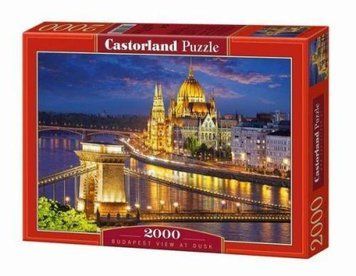 Пазлы Castorland "Панорама Будапешта в сумерках" 2000 элементов 92 х 68 см C-200405 фото 1