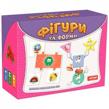 Обучающая игра с карточками Artos Games Фигуры и формы (укр) 0581 от 3 лет фото 1