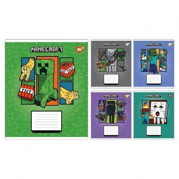 Набір учнівських зошитів Yes Minecraft Arrows формат А5, 18 арк. в лінійку 25 шт. 767574 фото 1