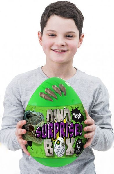 Яйцо - сюрприз для мальчиков Danko Toys Dino Surprise рус зелёный DSB-01-01 фото 2