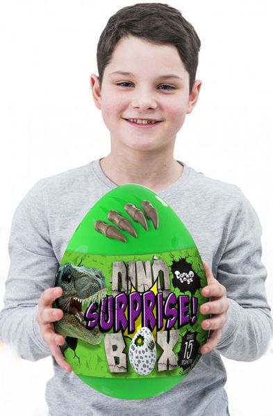 Яйце - сюрприз для хлопчиків Danko Toys Dino Surprise (рос) зелений DSB-01-01 фото 2