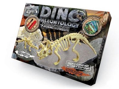 Набор для проведения раскопок Danko Toys Dino Paleontology Трицератопс (рус) DP-01-02 фото 1